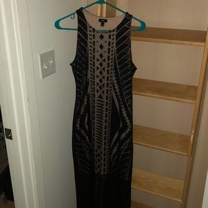 Long black/ nude dress